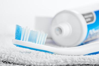 toothbrush and toothpaste